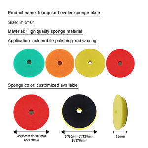 Polisseuse DA 150 mm (6 pouces) pour le detailing automobile, tampon en mousse haute efficacité, éponge de polissage dure, moyenne, douce, facile à utiliser pour les automobiles - Product Image 6