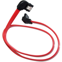 Cable de Datos SATA de Doble Conector con Diseño de Curva Izquierda y Hebilla para Computadora, con Conductor de Cobre Personalizado y Aislamiento de PVC