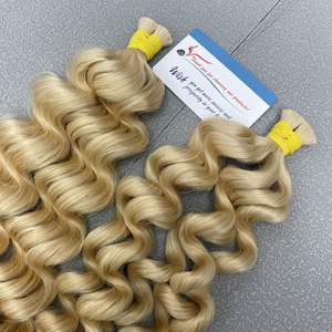 Prêt Stock haute qualité 100% vietnamien Remy cheveux humains tissage Extensions vapeur vague profonde perruque en vrac 8- 30 pouces 100% - Product Image 3