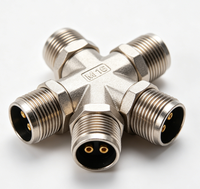 Connecteur étanche M19 surmoulé à 3 broches 4 mm IP68 haute intensité pour système d'énergie solaire, équipement marin, boîtier en nylon