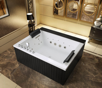 Baignoire de massage moderne personnalisée avec contrôle Balboa et bulles d'air de luxe Foshan Hotaqi