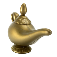 Accessoires de costume de carnaval, lampe d'Aladdin en plastique, costume d'Halloween pour enfant, thème arabe, lampe du Genie, centre de table, décoration de fête