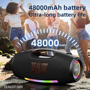 Zealot S89 250W loa mạnh mẽ với <span class=keywords><strong>2</strong></span> micro không dây, đèn RGB với dây đeo vai, hoàn hảo cho gia đình & bên ngoài trời - Product Image 3