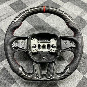 Volant de voiture très vendu, adapté à la <span class=keywords><strong>Dodge</strong></span> Charger SRT <span class=keywords><strong>2015</strong></span> 2016 2017 2018 2019 2020, en fibre de carbone personnalisée - Product Image 5