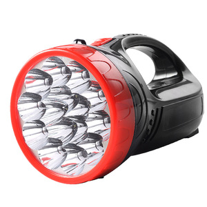 ไฟฉาย LED พกพาแบบชาร์จได้ แบตเตอรี่ Li-Ion สำหรับใช้งานกลางแจ้ง ไฟฉายฉุกเฉินพร้อมหูหิ้ว สำหรับการลาดตระเวนและไฟดับ - Product Image 1