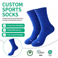 Chaussettes de sport mi-mollet pour hommes Elite Basketball, tricotées, ODM, épaisses, antidérapantes, avec texture enveloppante et fond en tissu éponge robuste, pour la course à pied