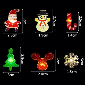 <span class=keywords><strong>Luces</strong></span> Navideñas LED de Alambre de Cobre, Impermeables, con Diseño de Papá Noel, Muñeco de Nieve, Árbol, Ciervo, Estrella y Copo de Nieve, Decoración para Dormitorio, Funcionan con <span class=keywords><strong>Pilas</strong></span> - Product Image 4
