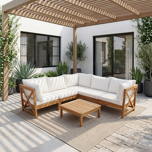 <b>Modern</b> Traditional Chesterfield Wood <b>Sofa</b> <b>Bed</b> Set Apartment Villa Hotel Outdoor Living Room Furniture Foldable Modular - Product Image 1