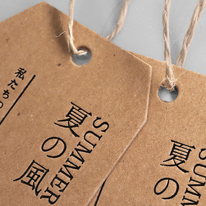 Etiquetas colgantes de plástico redondas personalizadas, etiquetas de papel recicladas pequeñas para joyería - Product Image 6