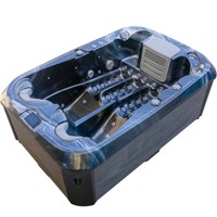 Baignoire Spa Autoportante Moderne en Acrylique avec Contrôle Balboa, Massage et Jacuzzi pour 2 Personnes JW-2226