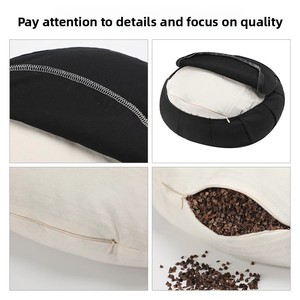Cuscino a Forma di Zucca FLOWA, Rimovibile e Lavabile, Morbido Sedile per Yoga, Meditazione Zen <span class=keywords><strong>Zafu</strong></span>, Prodotto in Cina, Disponibile in Diversi Colori - Product Image 4