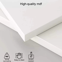 Table de vanité blanche moderne de maquillage de stockage de vente chaude avec la chaise de miroir éclairée de 2-4 tiroirs pour des filles-pour l'usage de chambre à coucher ou d'hôtel