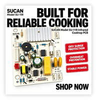 Carte de contrôle de cuisinière infrarouge SUCAN SU 11R avec protection contre les surtensions 6KV, PCB compact pour la fabrication de cuisinières électriques