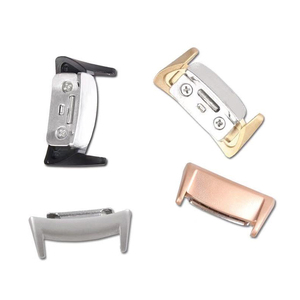 Adaptador de correa de reloj arenado de acero inoxidable 304, convertidor de conector para Samsung Gear <span class=keywords><strong>Fit2</strong></span> 2017/<span class=keywords><strong>fit2</strong></span> Pro <span class=keywords><strong>Smart</strong></span> <span class=keywords><strong>Watch</strong></span> - Product Image 3