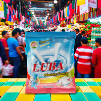 Lessive en poudre blanchissante écologique 35g de marque OEM, haute qualité, best-seller en Afrique, sachet de savon à lessiver jetable