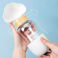 Bouteille d'eau pliable pour animaux de compagnie, imperméable, en PP, anti-fuite, pour voyages, promenades, randonnées, chiens de petite et moyenne taille