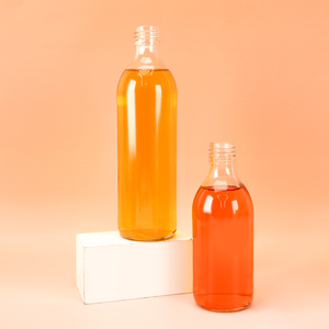 Botella de Vidrio Transparente de 300ml 500ml de Buena Calidad <span class=keywords><strong>y</strong></span> Económica para Bebidas, Jugos, Kombucha, con Tapa de Rosca - Product Image 6