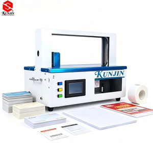 KUNJIN Macchina Legatrice a Fascette per Giornali, Libretti, Quaderni, Biglietti da Visita, Carta A4, Documenti Bancari - Offerta Speciale Fornitore - Product Image 1