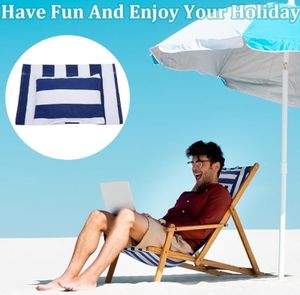 Chaise <span class=keywords><strong>de</strong></span> plage en <span class=keywords><strong>toile</strong></span> <span class=keywords><strong>de</strong></span> style moderne avec oreiller pliable pour bronzer en plein air, patio, jardin et cour - Product Image 6