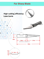 Warrior's Bit Carbure de tungstène ESKO Lames CNC Router Bits Support ODM personnalisé pour Machine de découpe pour ESKO KONGSBERG