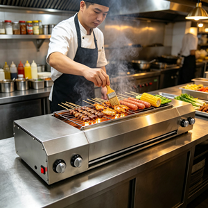 Matériel de cuisson pour street food : Machine à Oden électrique en acier inoxydable, pot à Oden à température constante avec cadre en bois - Product Image 2
