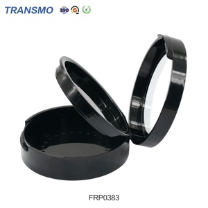 <b>Round</b> Refillable Fashion Pressed Empty Makeup Blusher Eyeshadow Compact Powder case with <b>Mirror</b> Packaging - Product Image 5