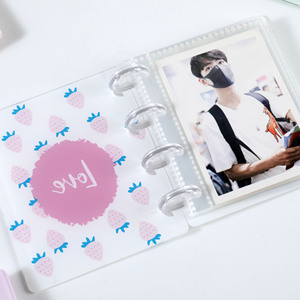 Vente en gros livre de cartes kpop en acrylique monocellulaire à 4 trous en forme de champignon transparent 3 pouces instax mini idole étoile <span class=keywords><strong>album</strong></span> <span class=keywords><strong>photo</strong></span> - Product Image 5