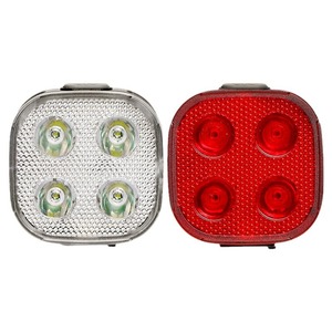 Yueli Bicycle <b>Lights</b> Led Front And Rear <b>Light</b> Set Rechargeable With <b>Usb</b> C Charging Waterproof IpX4 For <b>Night</b> Riding - Product Image 1
