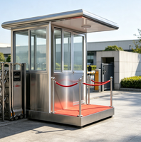 Poste de Garde Extérieur Certifié CE, Conteneur Préfabriqué Coupe-Vent et Étanche à Longue Durée de Vie pour Portail de Parc et de Communauté