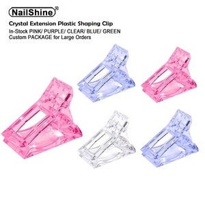 Herramienta de Manicura, Clip de Plástico para Extensión de Uñas de Cristal, Clip para Pegamento de Cristal, Clip de Fijación para Moldes de Uñas de Cristal - Product Image 1