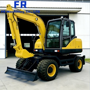 Grande Escavatore Cingolato da 4 Tonnellate, Macchina Movimento Terra 4x4 per Tutti i Terreni, Escavatore Diesel ad Alta Potenza di Scavo FR40 - Product Image 3