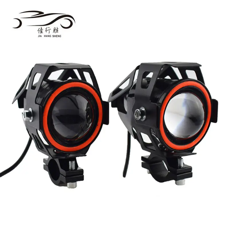 U7 Motorcycle Headlamps Fog Light H4 H6 LED Spot Light Motorcycle Waterproof U7 High Low Beam Light 6000K