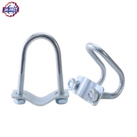 Collier de serrage boulons en u avec écrous en acier au carbone galvanisé ubolt boulon en u zingué boulons en u assemblage en pouces pour remorques de bateaux