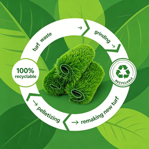 <span class=keywords><strong>Gazon</strong></span> artificiel tissé écologique sans remplissage avec matériaux recyclables, antidérapant, pour les terrains de jeux scolaires - Product Image 5
