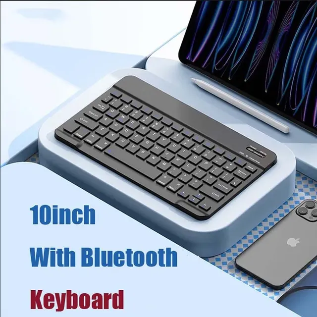 with Bluetooth Keyboard Mouse for OSCAL ELITE 1 Pad 80 200 100 90 78Key 10inch Rechargeable Wireless Keyboard Mice Set Combo