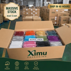 Sachet alimentaire plat sous vide Ximu Packaging, brillant, multicolore, en aluminium plaqué, scellé sur 3 côtés, vente en gros, direct usine - Product Image 6