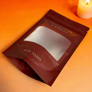 Bolsas personalizadas de mylar con cierre zip y ventana para envasado de cosméticos - Product Image 5