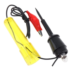 Testeur de circuit universel 6V-24V de taille moyenne, voltmètre de voiture avec sonde longue et ampoule, outils d'entretien automobile - Product Image 1
