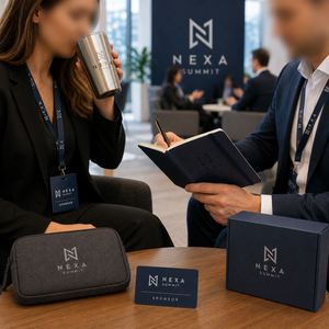 Set de Regalo Corporativo VIP con Logotipo Personalizado, Vaso Grabado, Bolsa Tecnológica, Cuaderno y Caja de Presentación - Product Image 2
