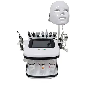 11 In 1 emme masaj yüz bakımı Led yüz maskesi Led ışık terapisi güzellik salonu ekipmanları Hydra oksijenli yüz makinesi