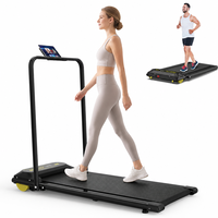 Tapis roulant compact pour sous le bureau, design fin et portable avec télécommande pour la forme physique quotidienne à la maison ou au bureau