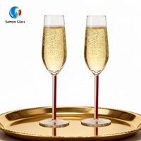 Verres à vin rouge en verre soufflé à la main de 480 ml avec logo personnalisé Samyo, fournisseur chinois, pour hôtel et restaurant