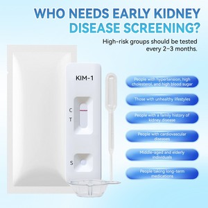 Kit <span class=keywords><strong>de</strong></span> <span class=keywords><strong>test</strong></span> rapide KIM-1 pour le <span class=keywords><strong>dépistage</strong></span> précoce des lésions tubulaires rénales, <span class=keywords><strong>test</strong></span> urinaire Molecule-1 pour les lésions rénales, résultats en 5 minutes, classe II, 2 ans - Product Image 4