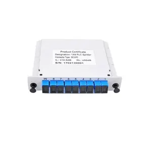 Séparateur plc multimode 1 8 fibre optique, cassette de séparation optique 2*8