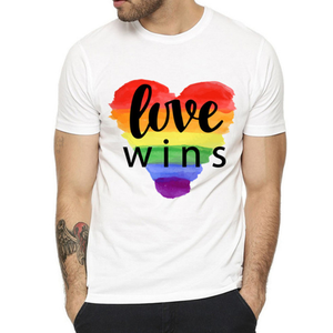Cheap Rainbow Pride Heart LGBTQIA Hombres Mujeres Love T Shirt - Product Image 2