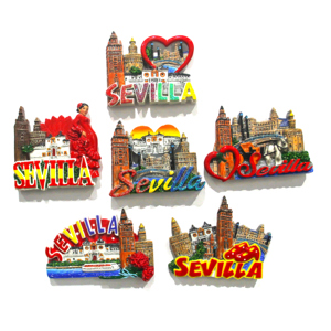 Imán de resina 3D para nevera con monumento: imán personalizable para recuerdo turístico, ideal para decorar tu nevera o como - Product Image 1