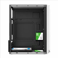 Boîtier d'ordinateur de jeu vertical MicroATX avec barre lumineuse RGB latérale USB 3.0, petit boîtier vide pour hôte, OEM d'usine