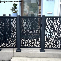 Panneaux de clôture de jardin décoratifs en alliage d'aluminium thermolaqué à montage facile, écran d'intimité moderne pour jardin, modélisation 3D australienne