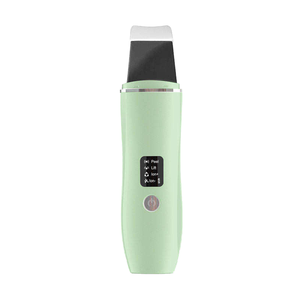 Nettoyeur de peau ultrasonique portable, spatule pour le visage en ABS et acier inoxydable, élimination des points noirs, nettoyage par vibration - Product Image 1
