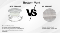 Barbecue Kamado en céramique AUPLEX 21 pouces, barbecue haut de gamme pour l'extérieur, barbecue Kamado en céramique certifié EN-1860, fumoir pour les États-Unis, barbecue OEM